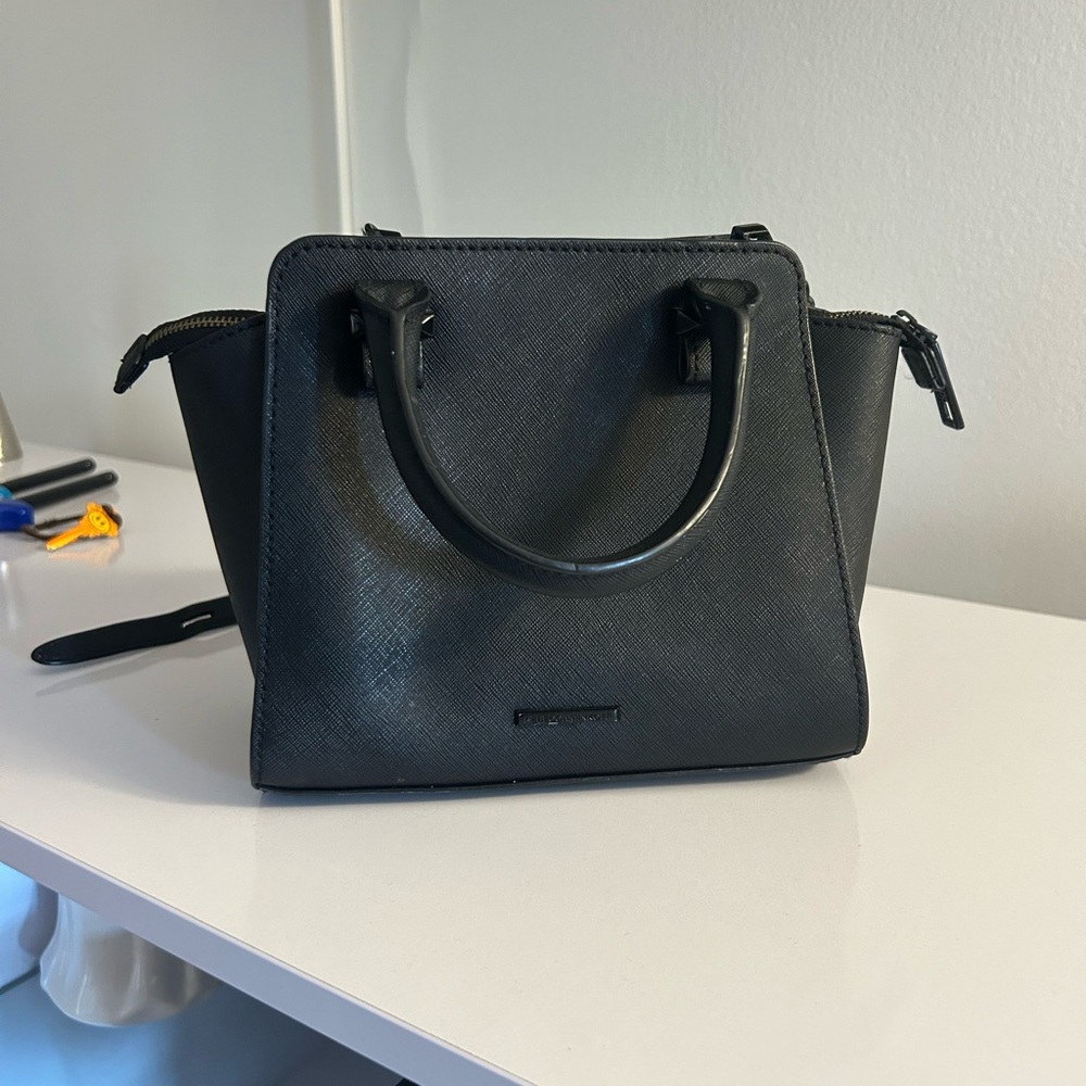 Black Rebecca Minkoff mini crossbody tote bag